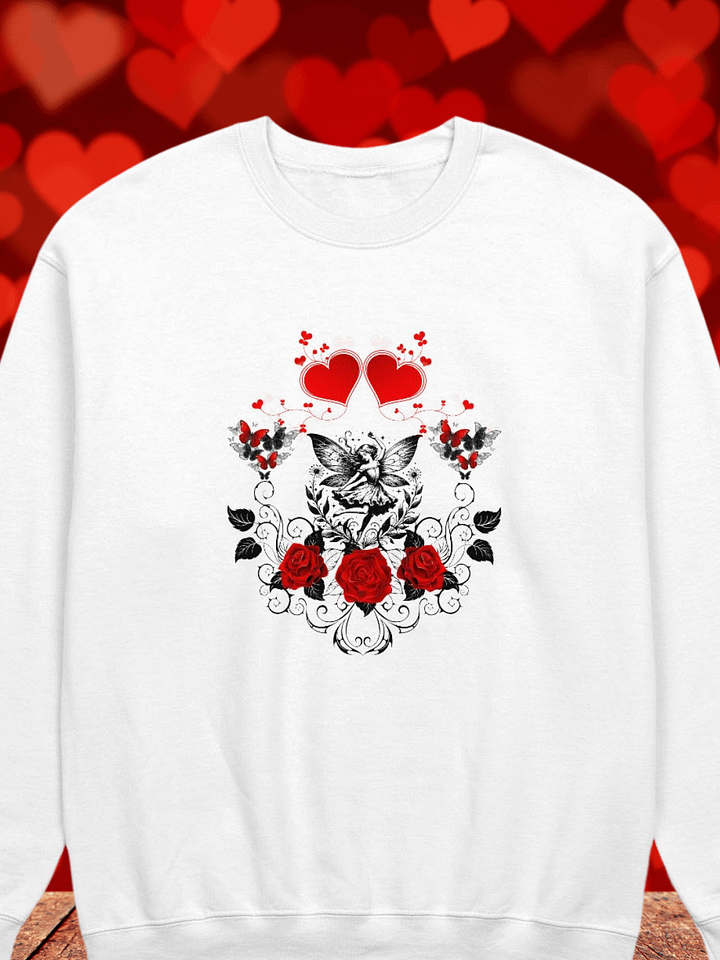 Gothic Hearts, Roses & Butterflies Sweatshirt product image (2)