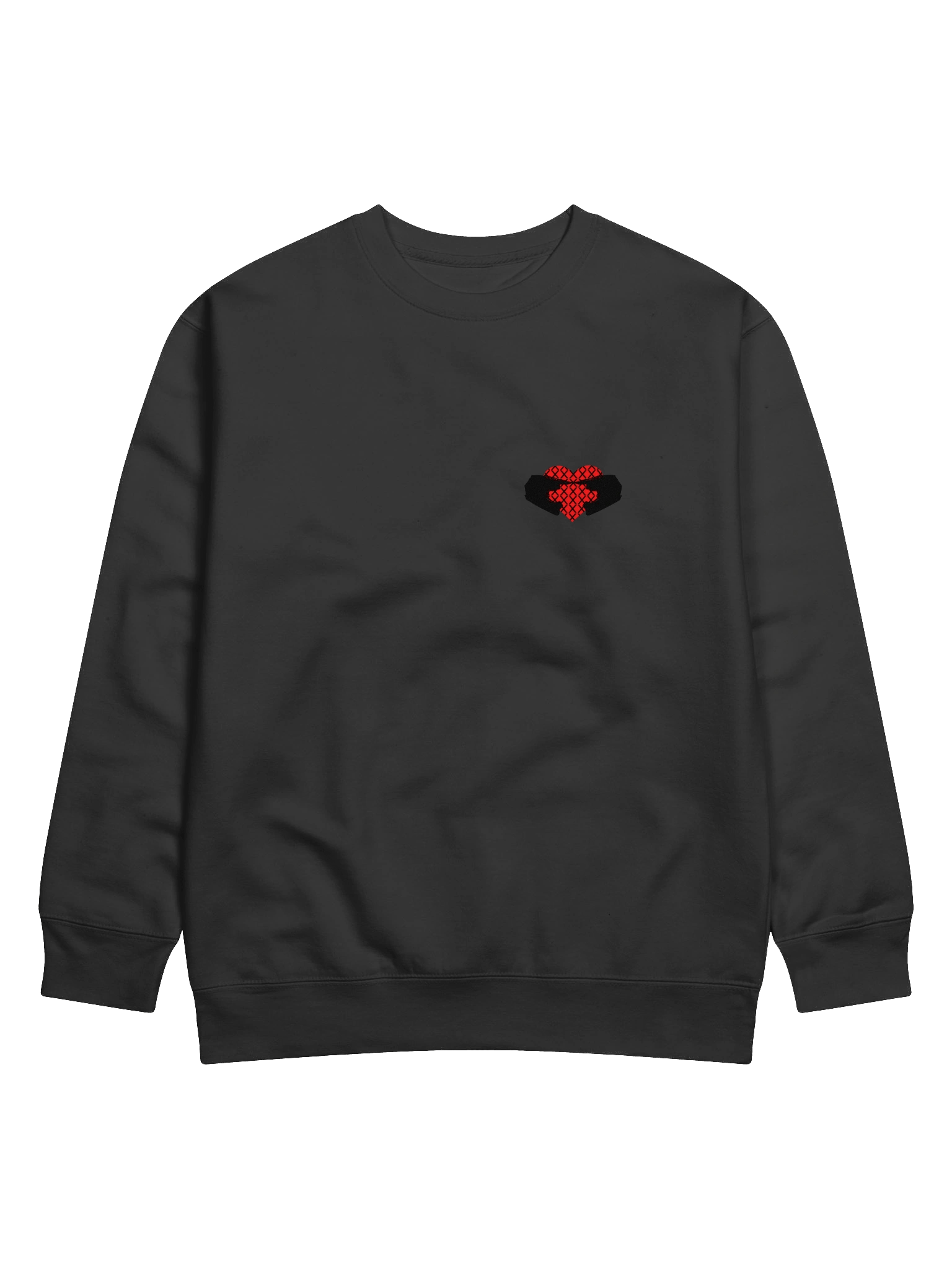 Matching Off-Road Helmet Heart (Black-Right) | Crewneck product image (2)