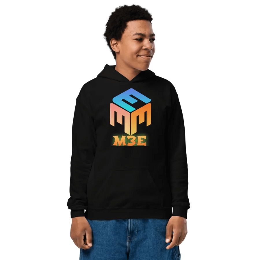 M3E Playful Geometric Gradient Hoodie product image (1)