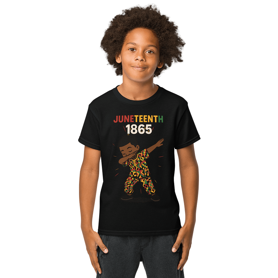 Juneteenth Dab Celebration Youth Tee product image (1)