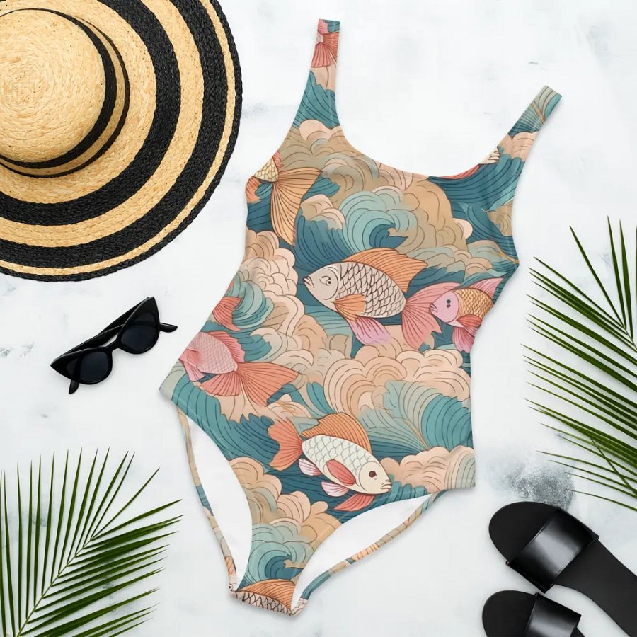 Traditional Japanese Fish Swimsuit product image (4)