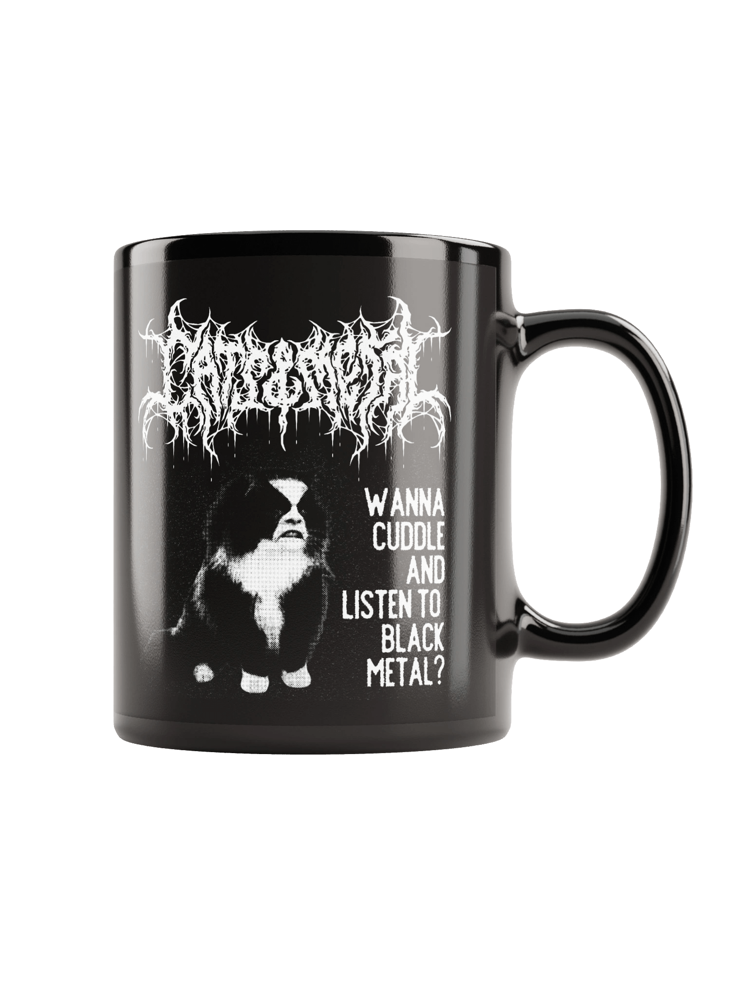 WANNA CUDDLE AND LISTEN TO BLACK METAL? MUG product image (2)