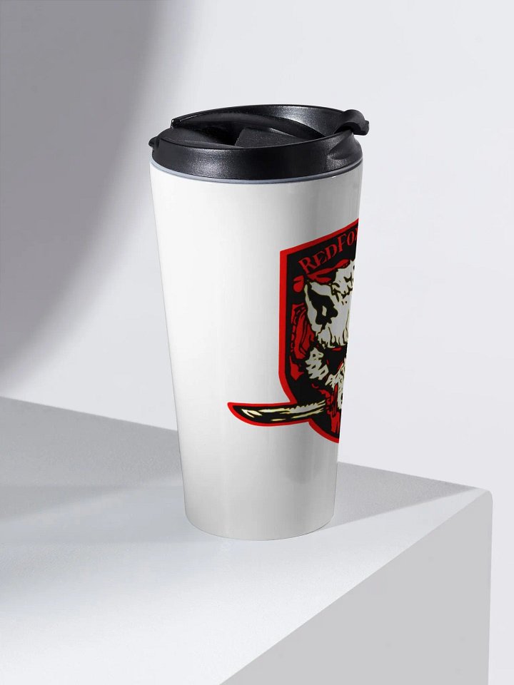Stainless steel travel mug fox logo product image (2)