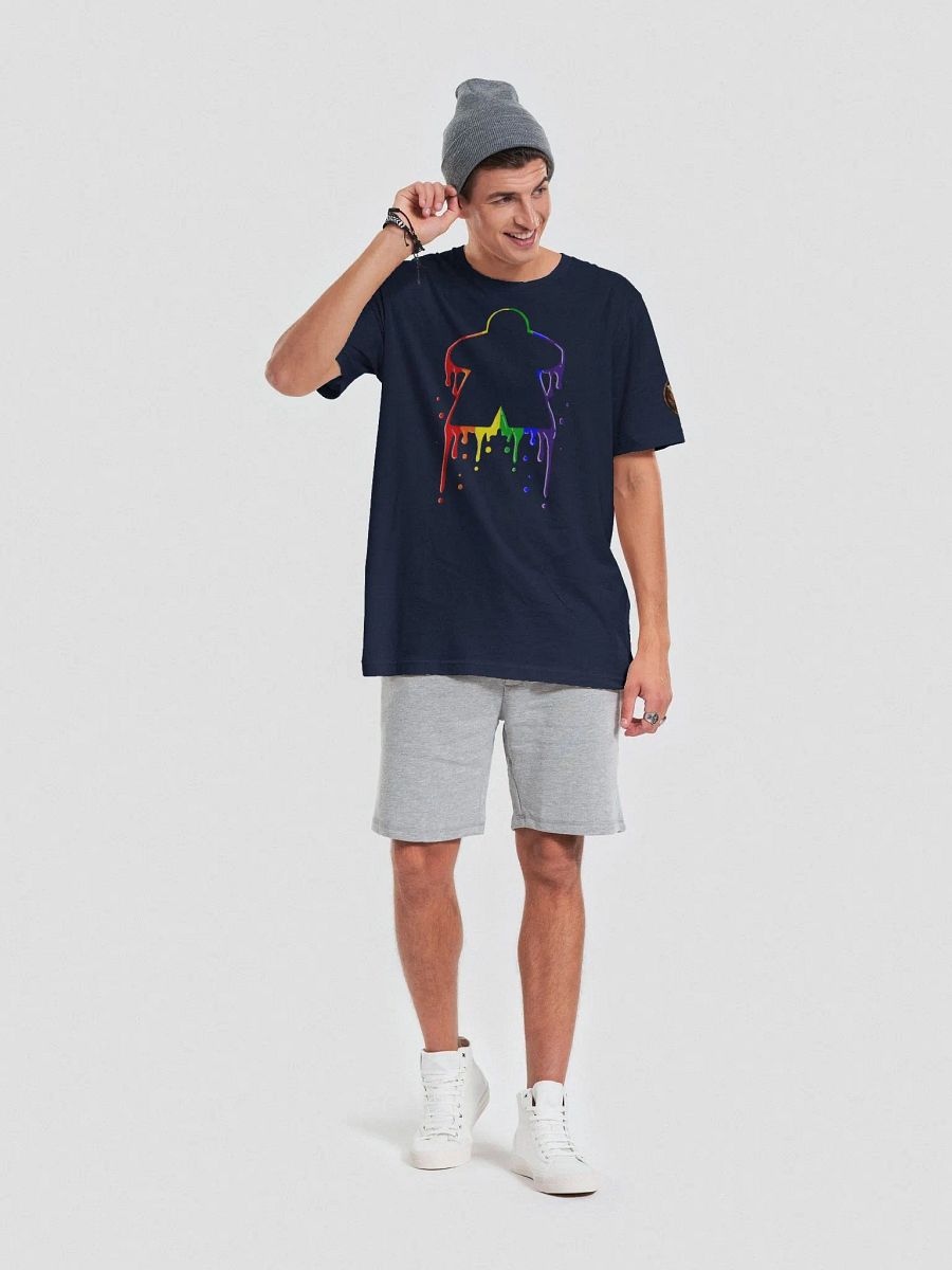 Drippy Rainbow Meeple T-Shirt product image (4)