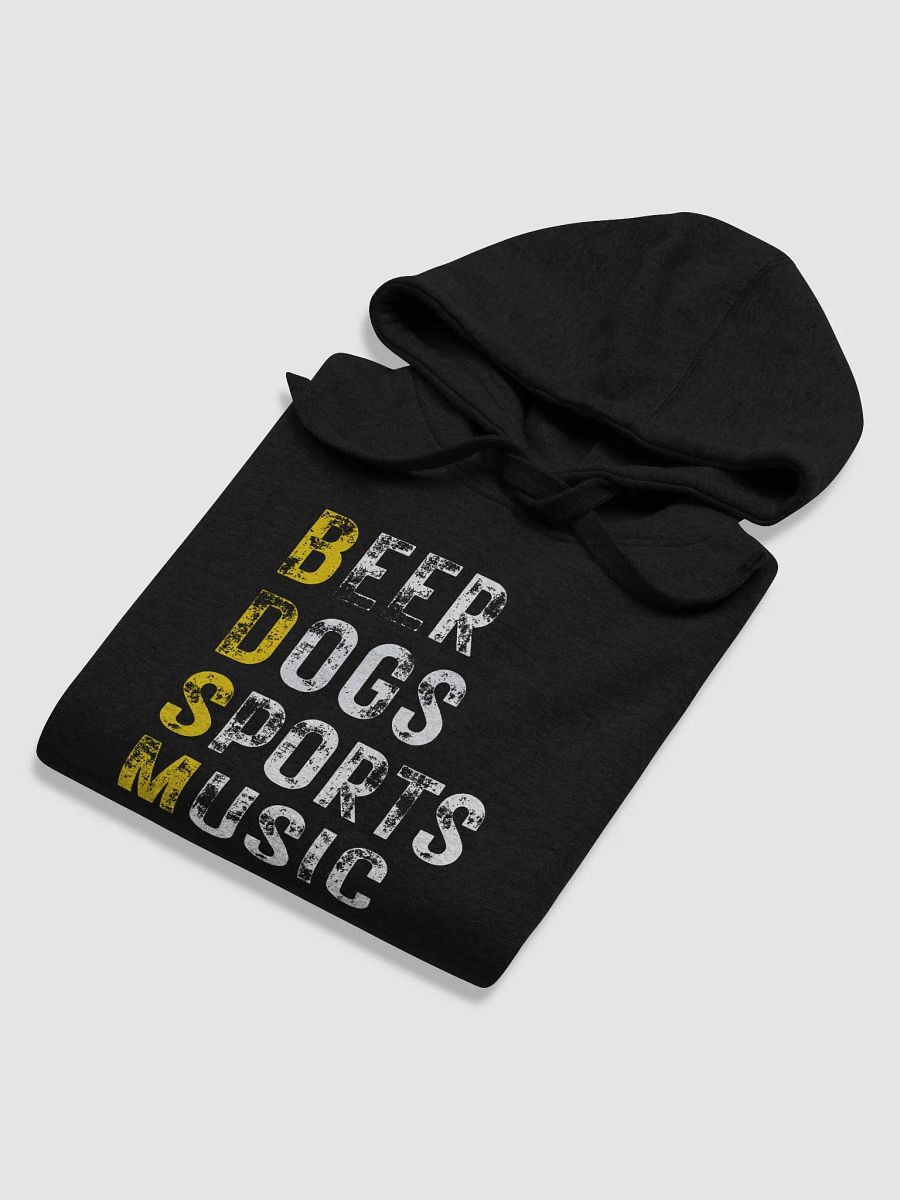 Beer Dogs Sports Music Hoodie – Funny Gold BDSM Gift for Men and Women product image (3)