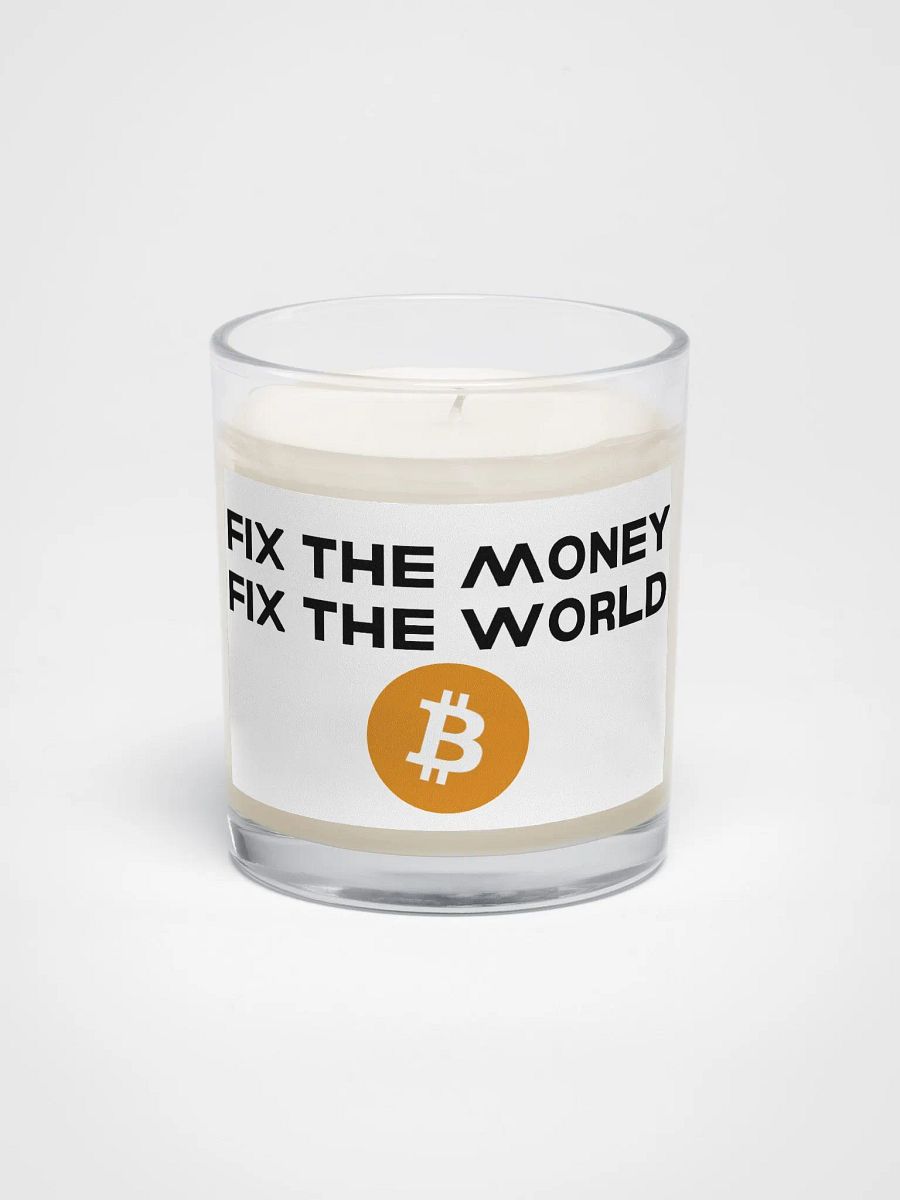 Fix the Money Fix The World Candle product image (1)