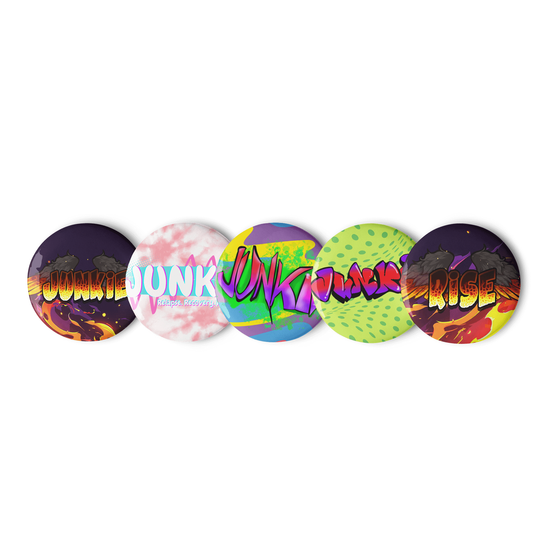 The Junkie Project Artist Collab Button Pack product image (1)