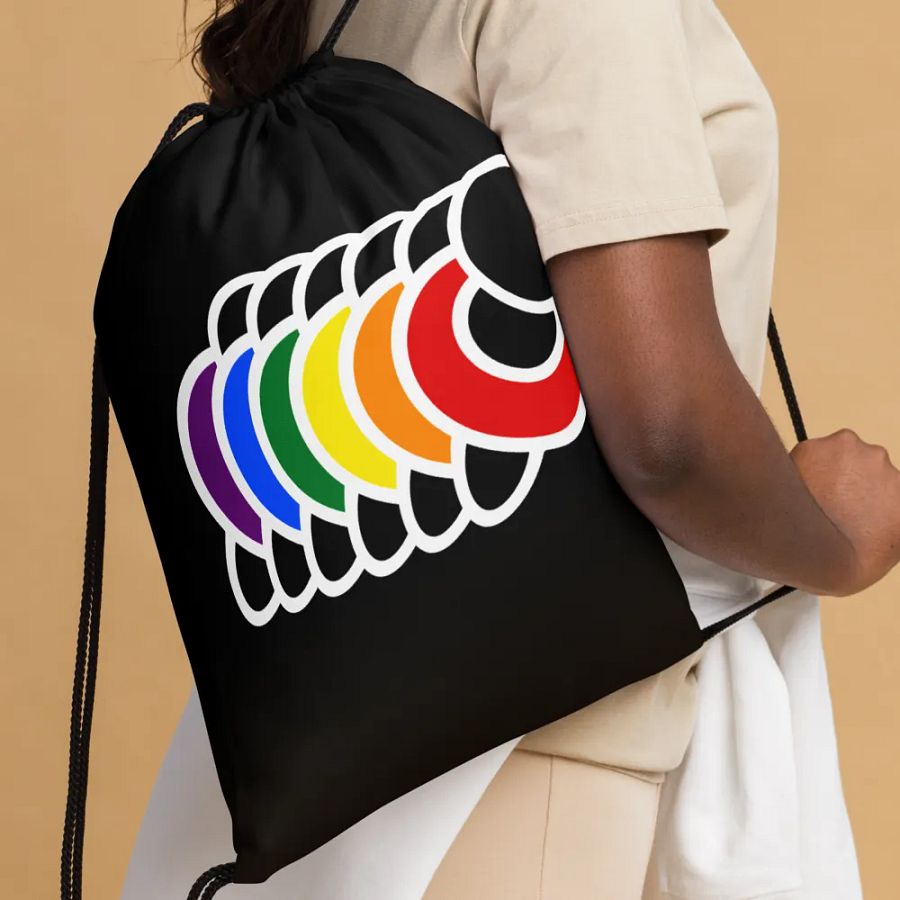 PRIDE - Rainbow Logo (Drawstring Bag) product image (4)