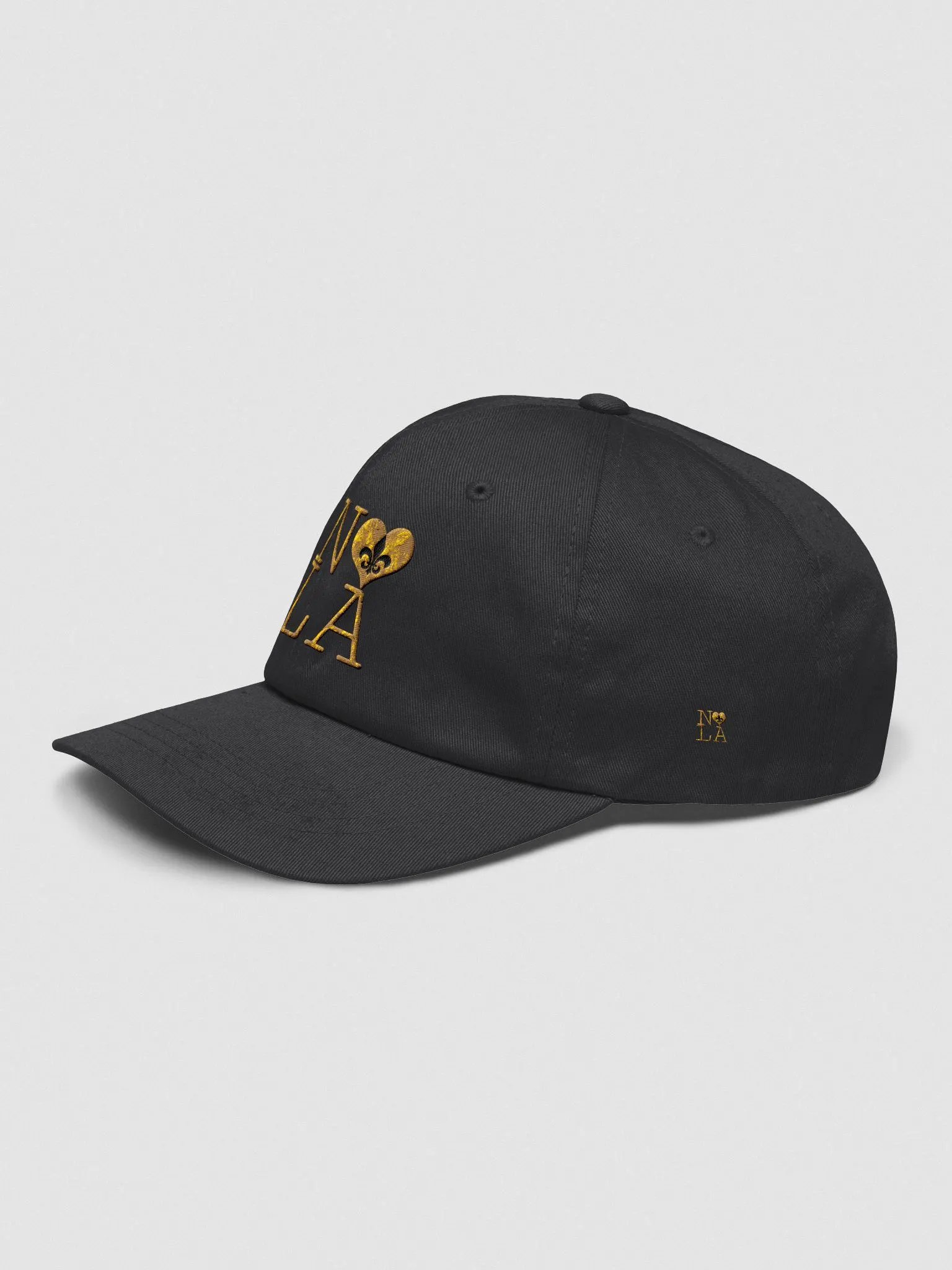 I LOVE NOLA *EMBROIDERED CAP BIGSHOT LOGO** (FULL GOLD WRAP BLACK & GOLD EDITION) product image (3)
