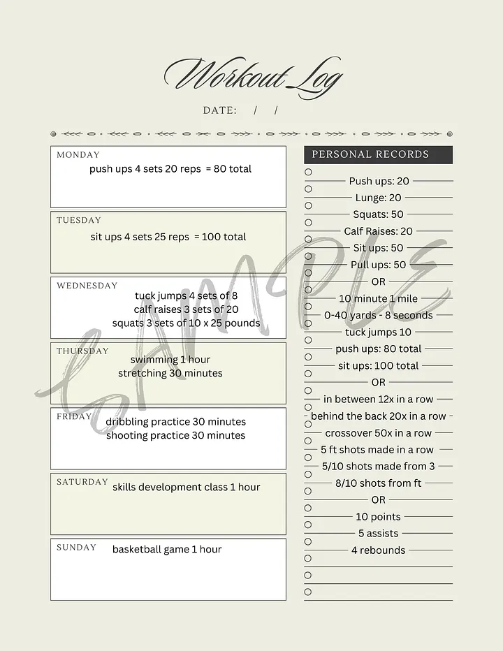 Workout Log product image (1)