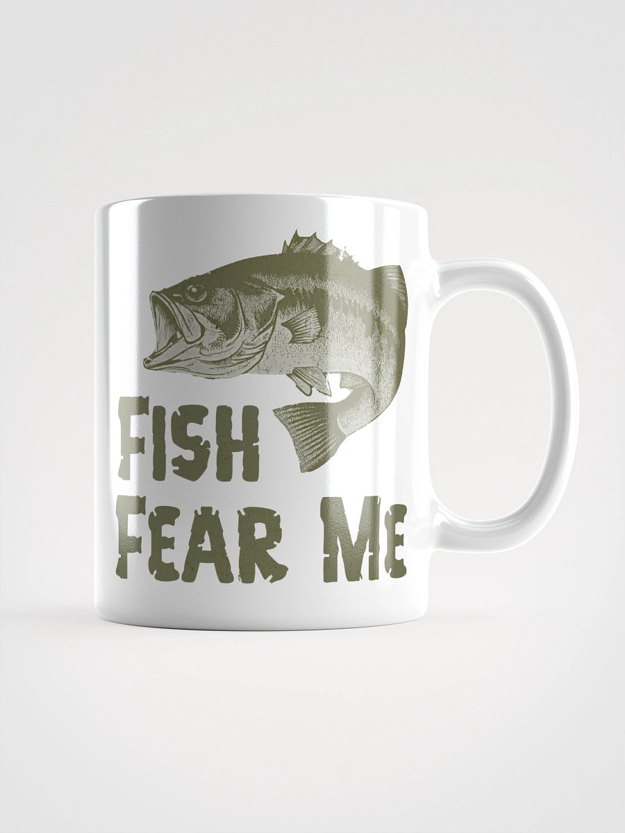 FISH FEAR ME White Glossy Mug product image (3)