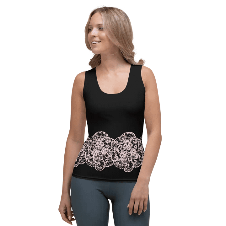 Lace Pink Premium Sleeveless T-Shirt product image (1)