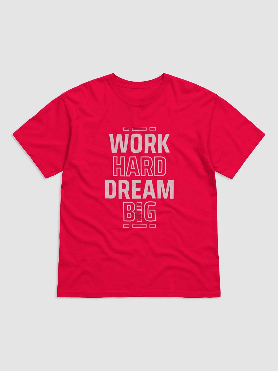 Work Hard Dream Big: Sleek Minimalist Motivational T-Shirt Design product image (1)