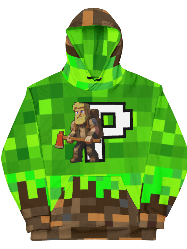 Patient PixelZ P Logo Eco-Friendly Unisex Adult Hoodie (PixelZ My Craft) product image (6)
