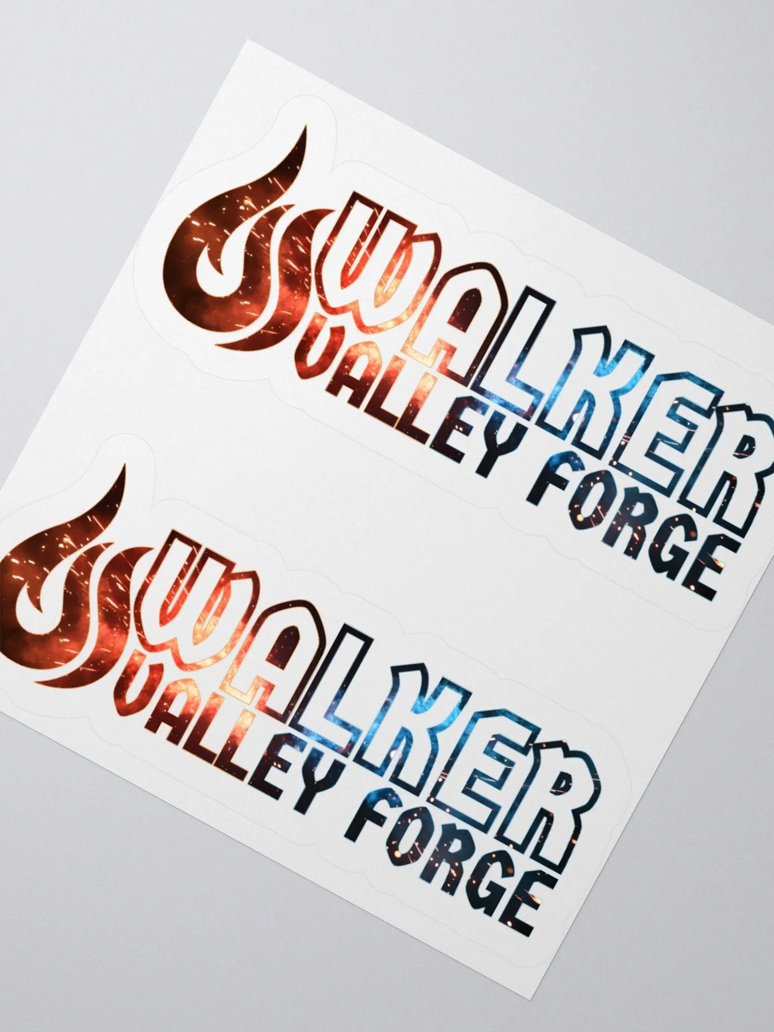 Walker Valley Forge Fiery Logo Kiss-Cut Stickers product image (1)