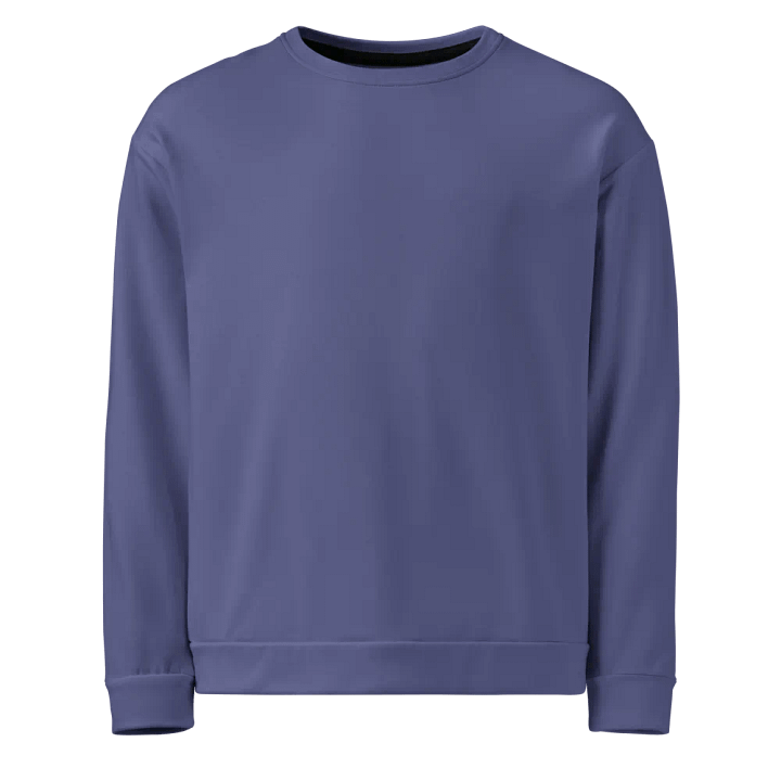 Plain Dark Purple Soft Summer Unisex Recycled Polyester Heavyweight Premium Sweatshirt by Treasure Pie product image (1)