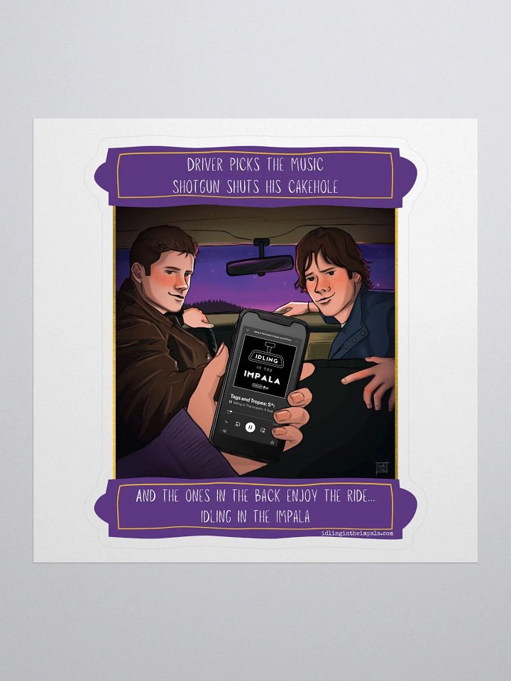 Backseat Sticker - Tags and Tropes product image (1)