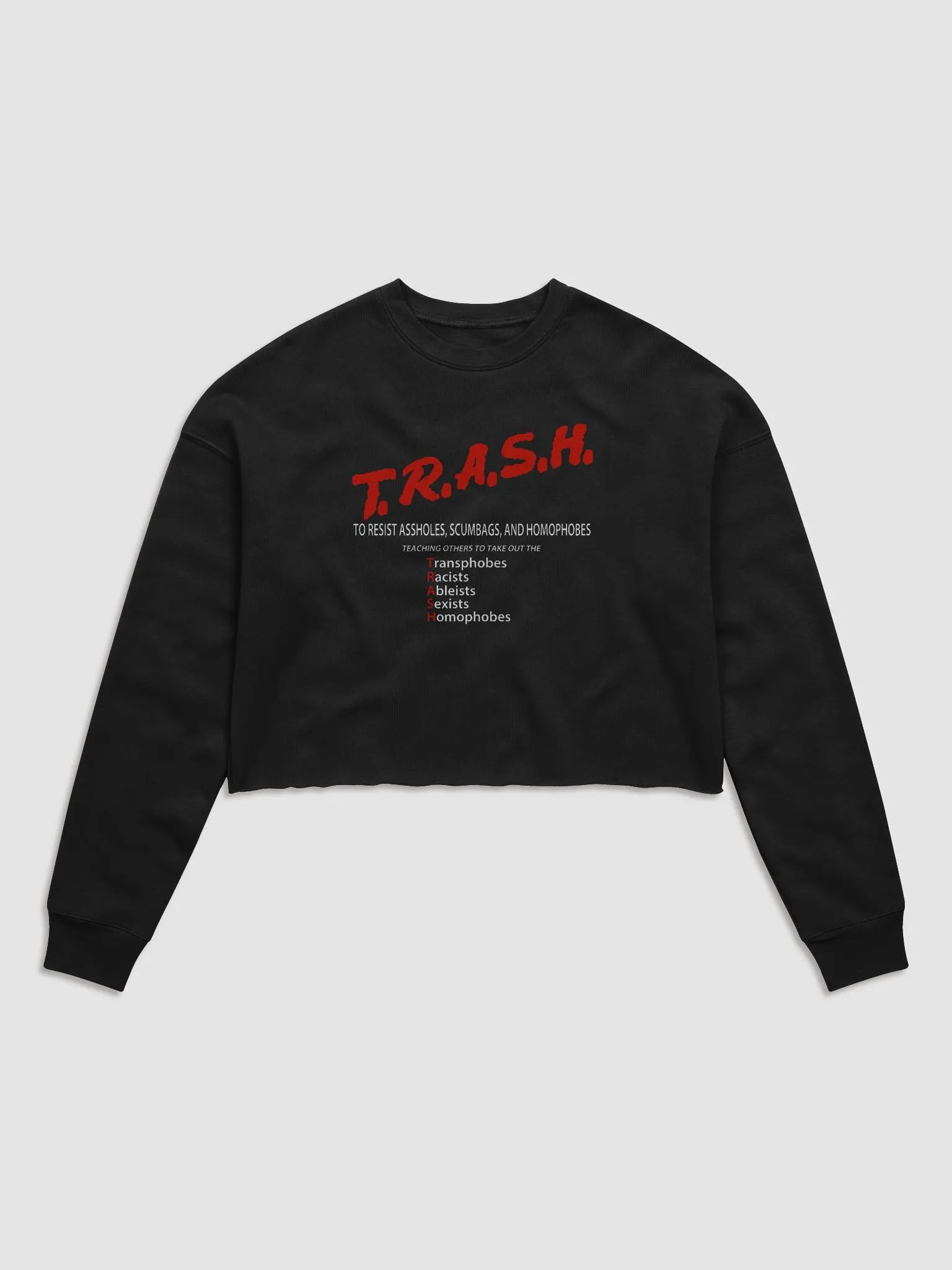 TRASH Crop Sweatshirt product image (1)