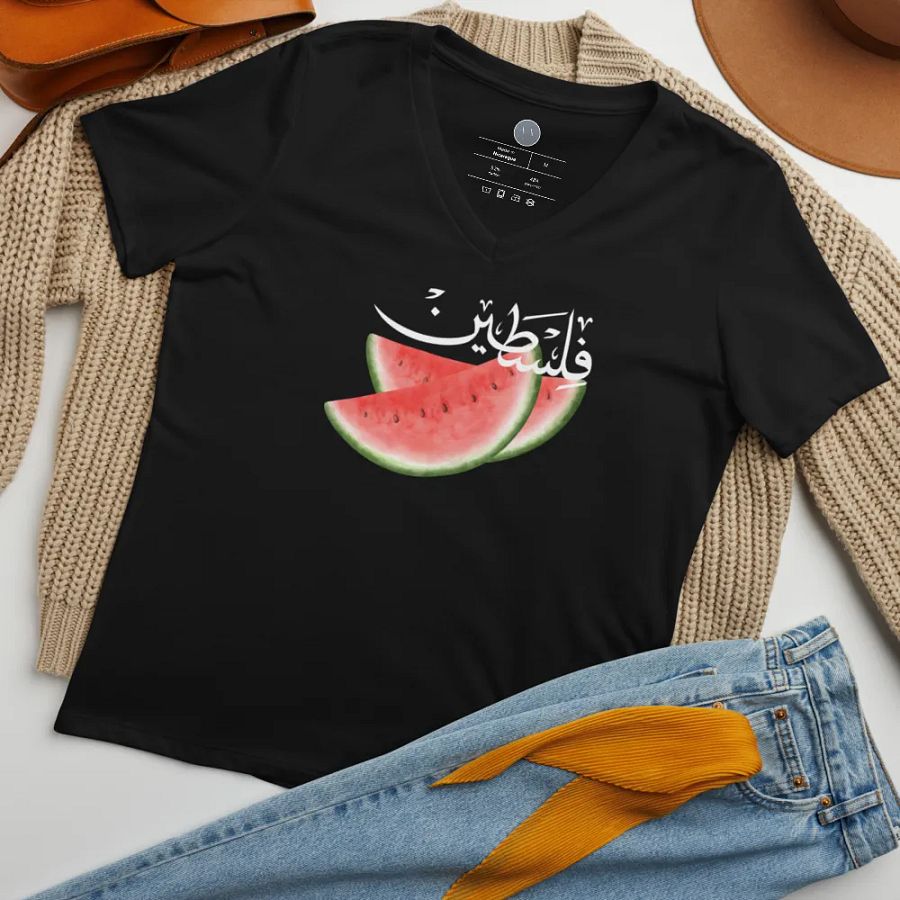 Watermelon Fitted V-Neck product image (43)