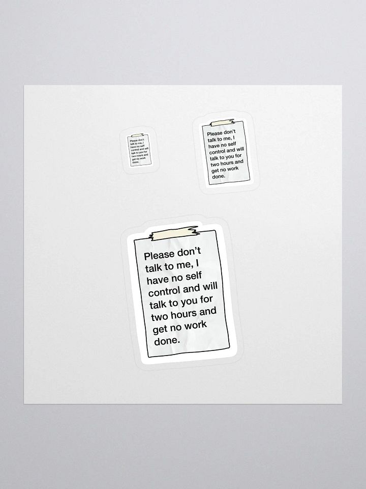 I NEED To Work Sticker product image (1)