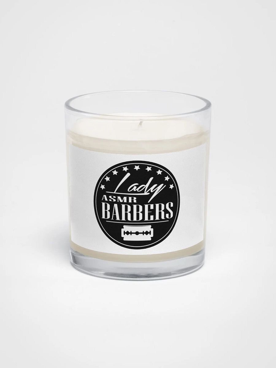 Soy Wax Candle In A Clear Glass Jar (White) product image (1)
