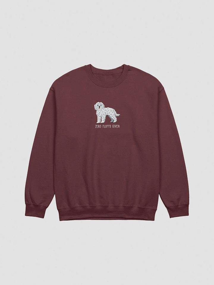 Zero Fluffs Given Sweatshirt (Embroidered) of a Cockapoo(White) product image (7)