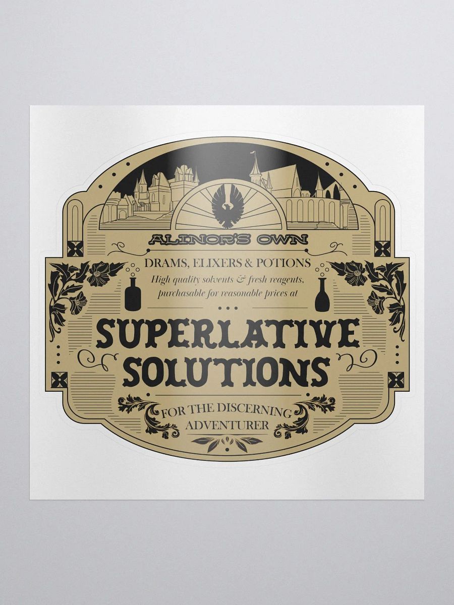 Alinor Apothecary Vintage Label Sticker product image (1)