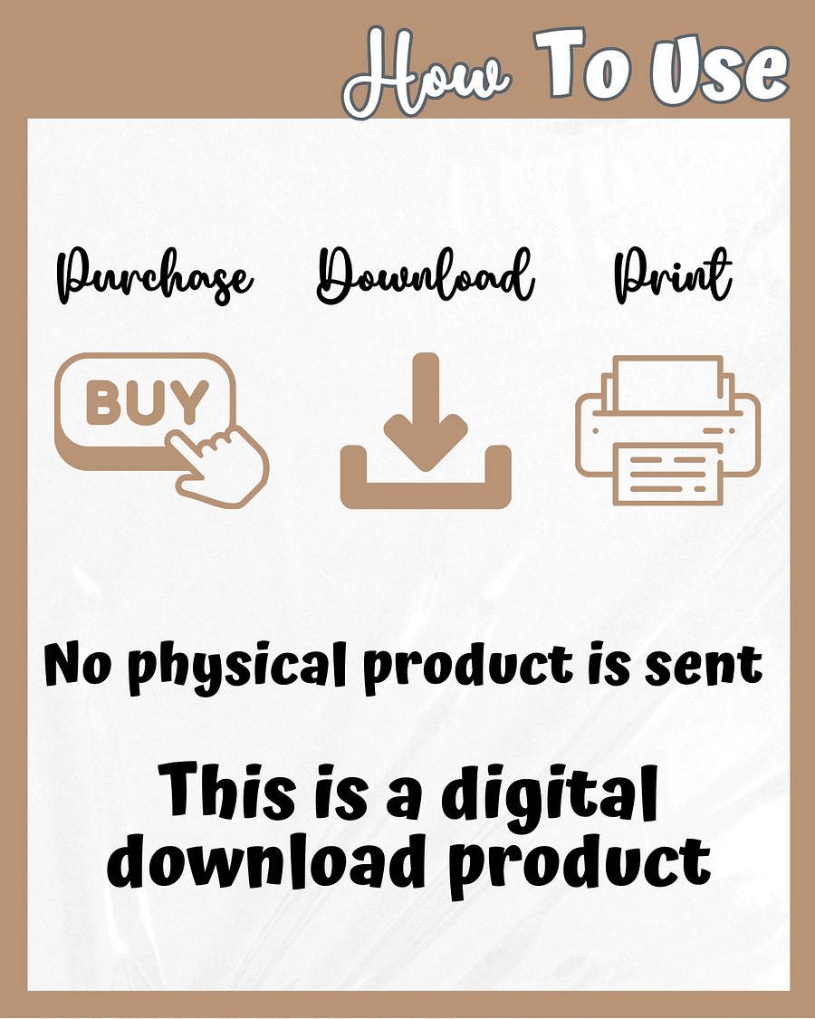 Monster Hunter Cosplay Planner – Brown Edition | 54-Page Printable PDF product image (7)