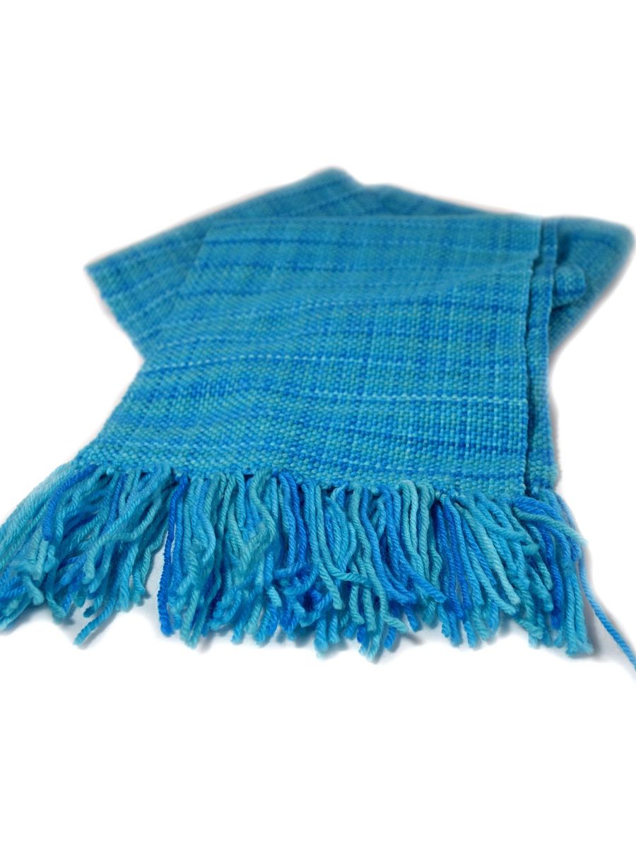 Blue Tonal Handwoven Scarf product image (1)