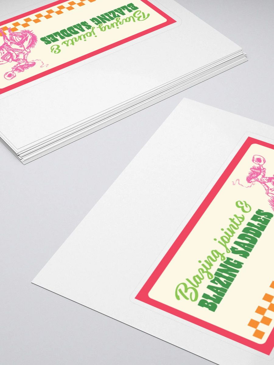 blazing joints n saddles sticker product image (12)