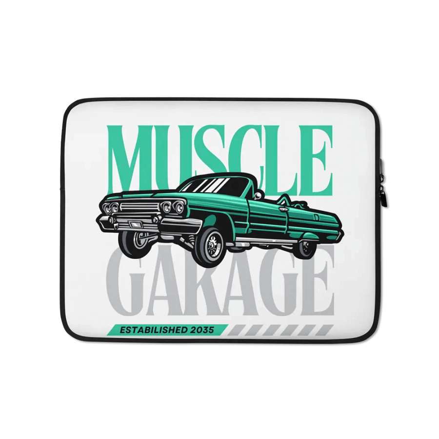 Muscle Garage Laptop Sleeve product image (1)