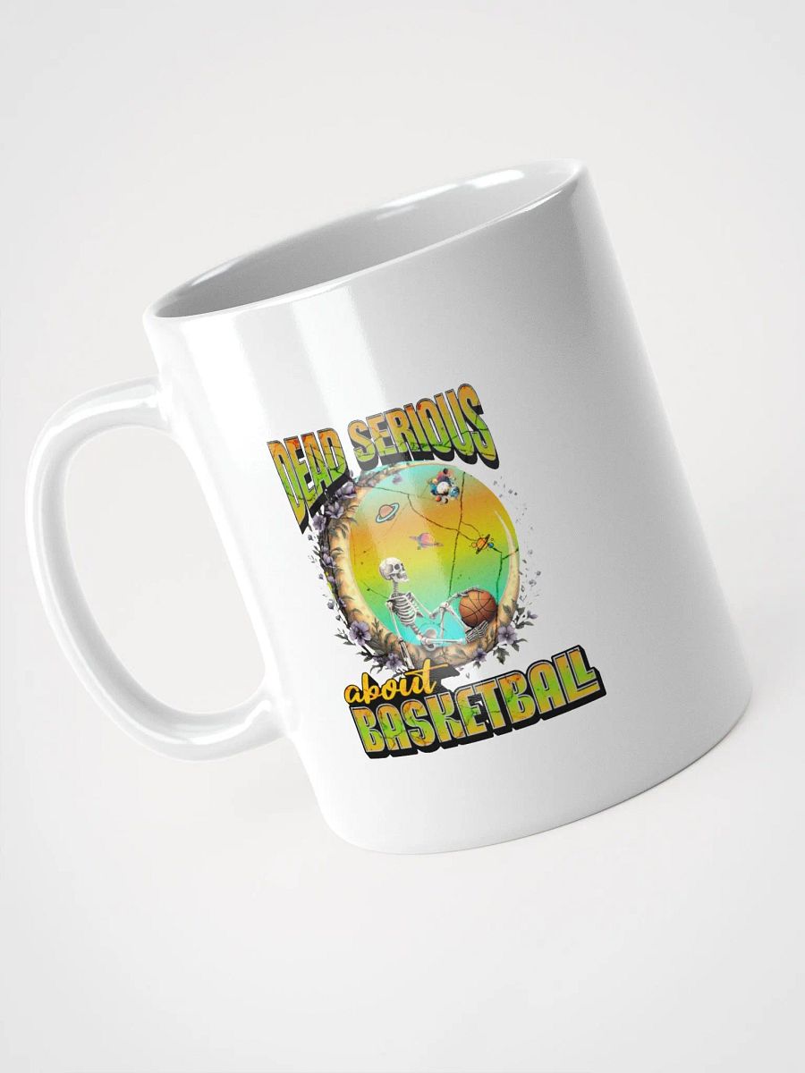 Dead Serious About Basketball Skeleton Cosmic Hoops Mug product image (2)
