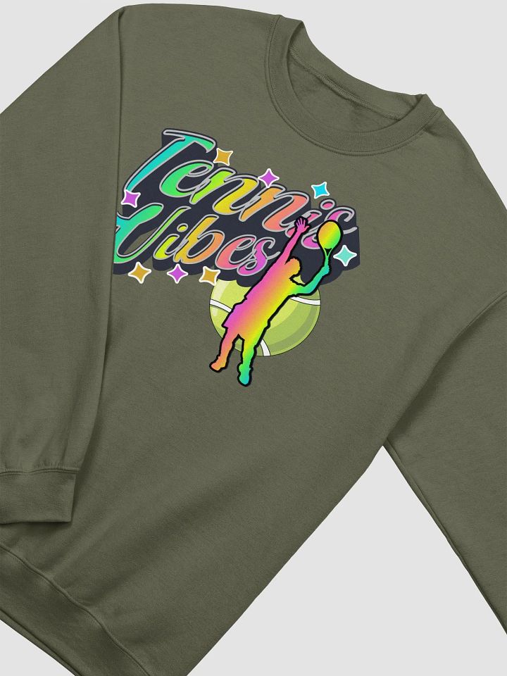 Tennis Vibes Male Neon Gradient Crewneck product image (12)