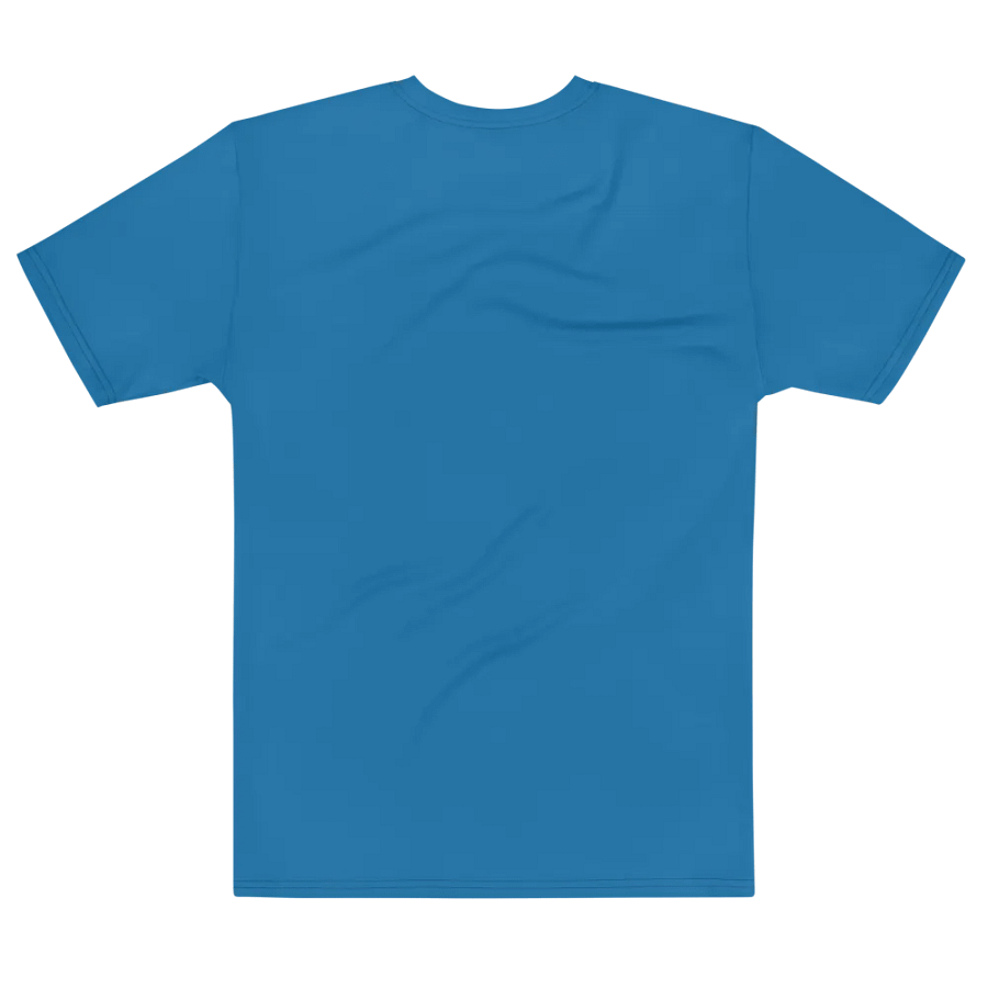 Plain Atlantic Blue True Summer Men's Crewneck Polyester Heavyweight Premium T-Shirt by Treasure Pie product image (7)
