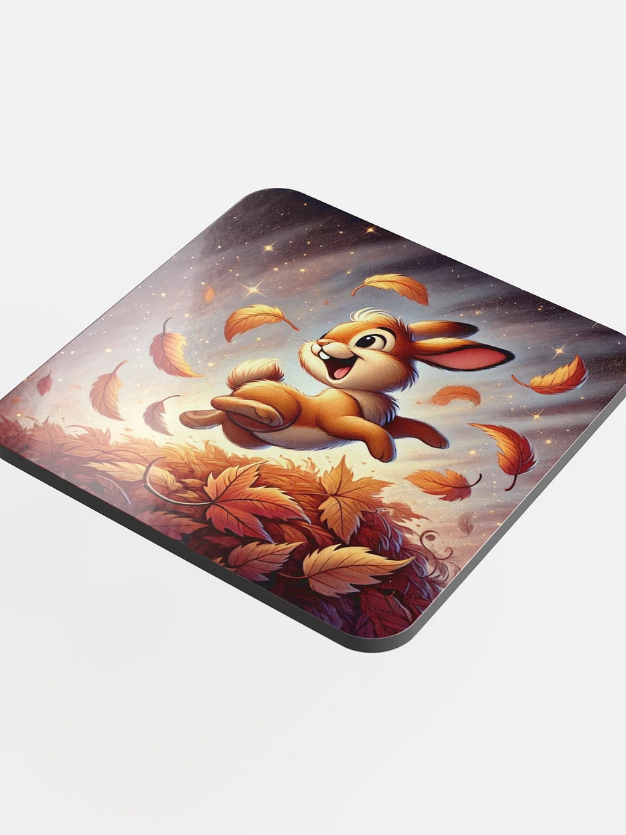 Autumn Leaves Bunny Rabbit Coaster product image (4)