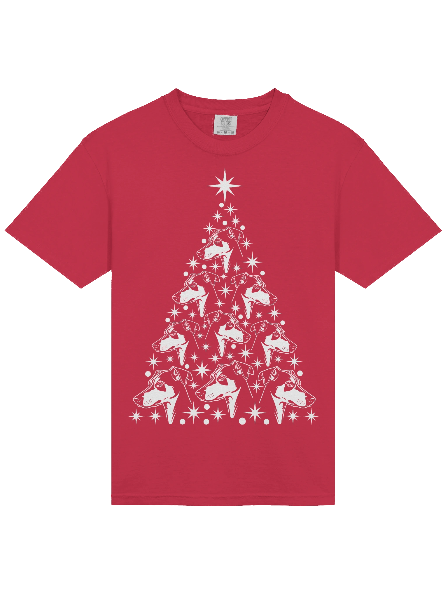 Whippet Christmas Tree T-Shirt product image (5)