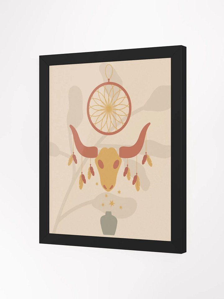 Dreamcatcher Steer Skull Matte Poster product image (20)