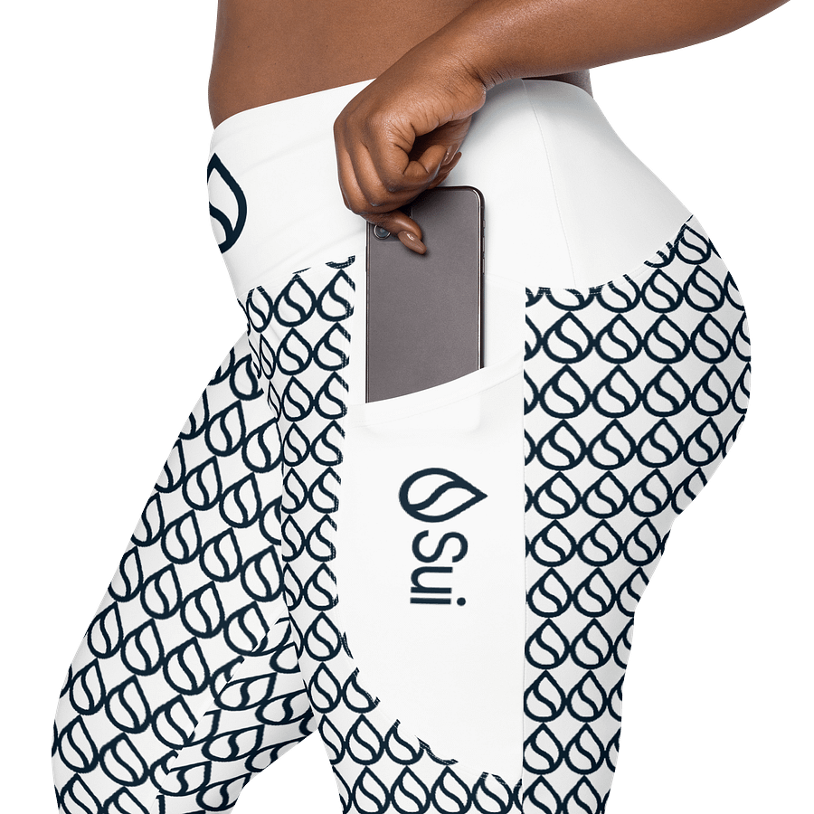 Crossover Leggings with Pockets/Sui product image (7)