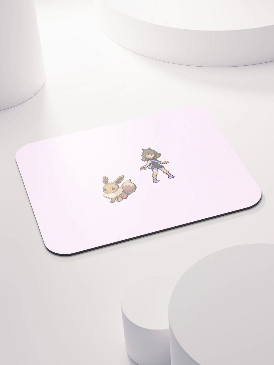 Pixel Art Pokemon Trainer & Eevee Mouse Pad product image (4)