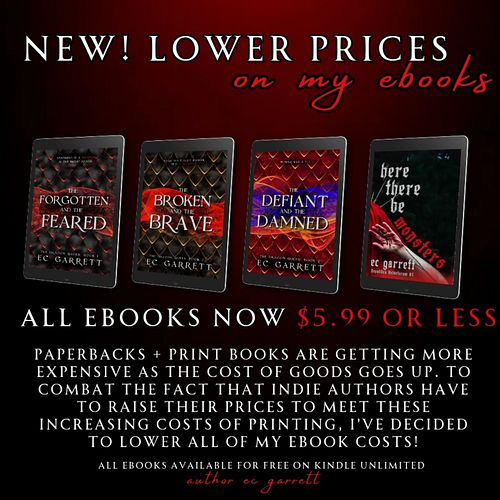 NEW LOWER EBOOK PRICES. 

TLDR things are getting more expensive with print books, so I decided to lower ALL of my ebook pric...