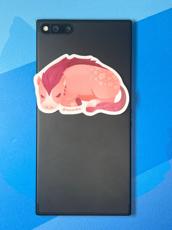 Sleepy Zodiac Animal - Horse - Sticker product image (2)