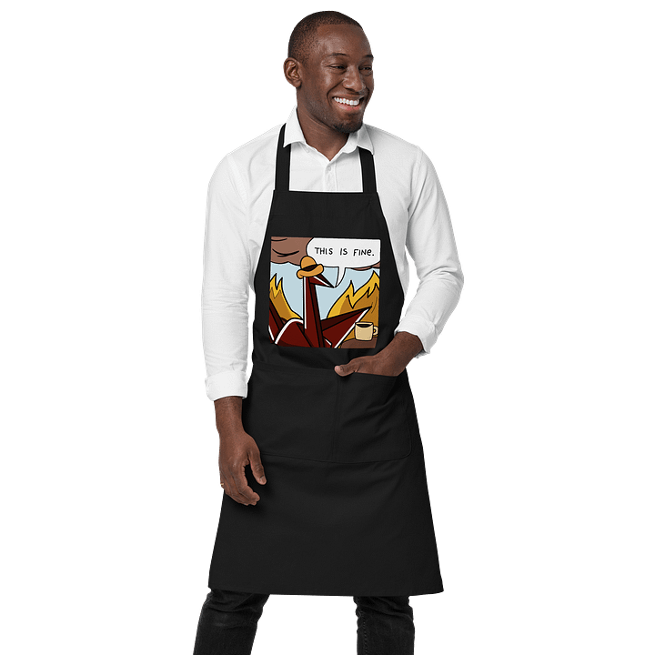 THIS IS FINE!! Cooking Apron product image (1)