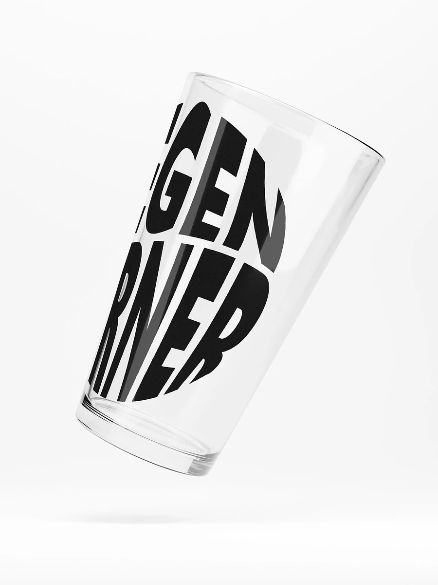 Degen Corner - Pint glass (dark logo) product image (5)
