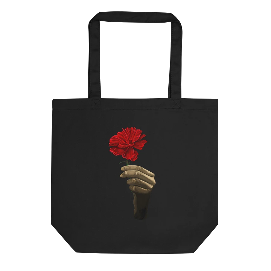 Wait For Me Red Carnation Black Tote product image (2)