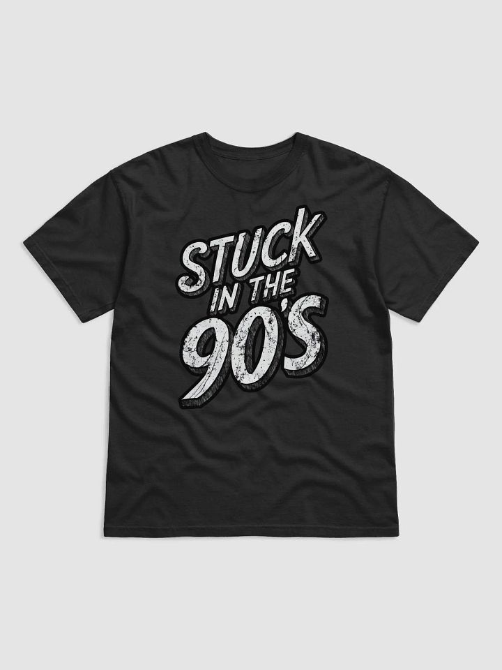 Retro Stuck in the 90's Text Design - Vintage Nineties Nostalgia Graphic product image (1)