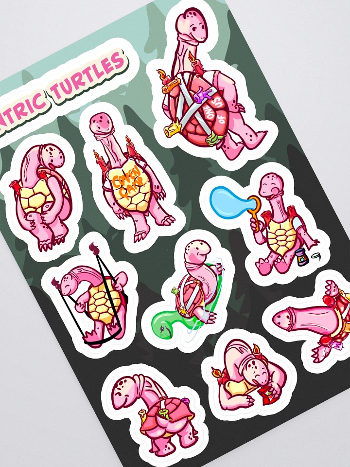 Tantric Turtles Sticker Sheet product image (1)