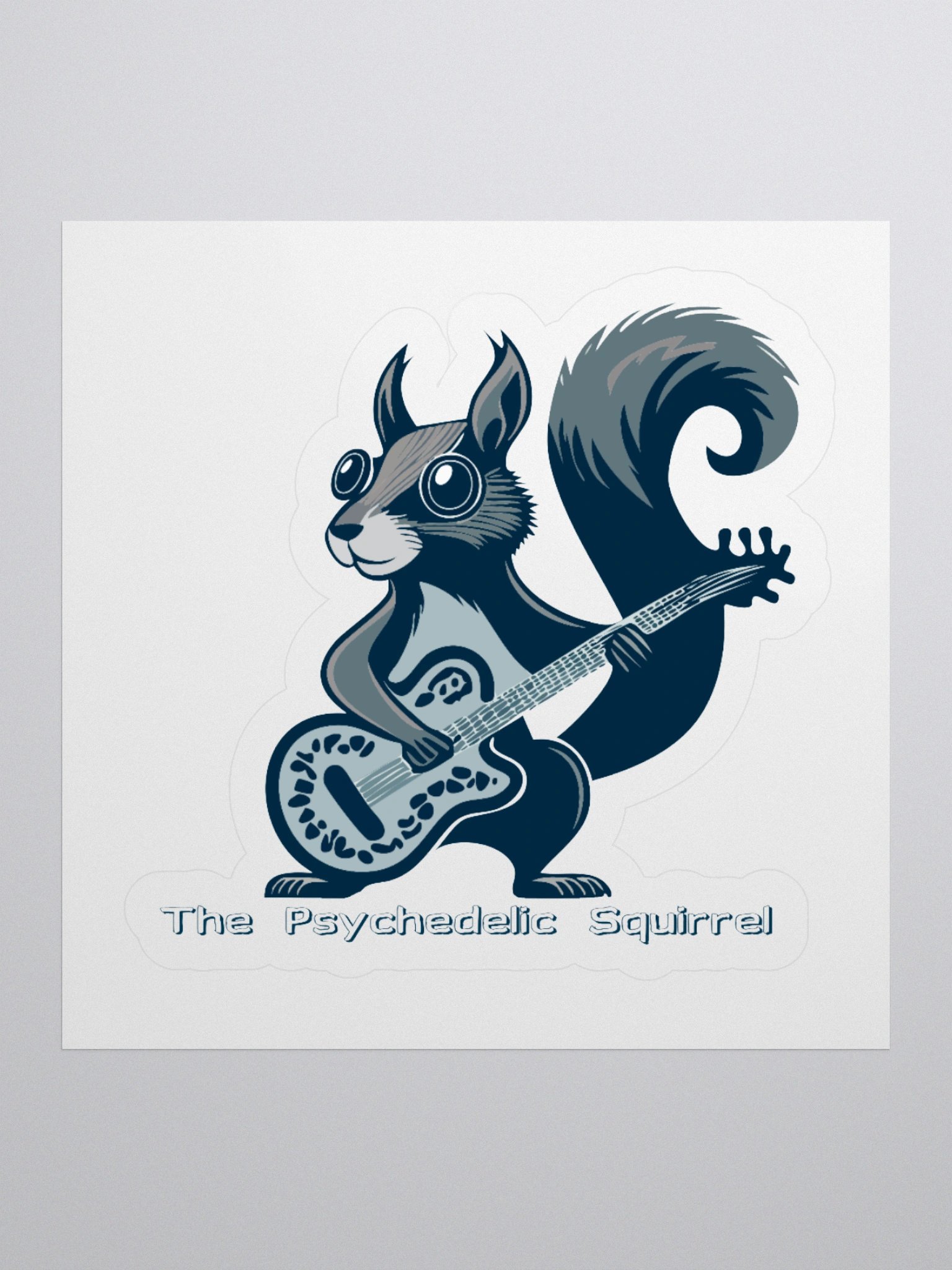 The Psychedelic Squirrel Guitar Sticker product image (2)