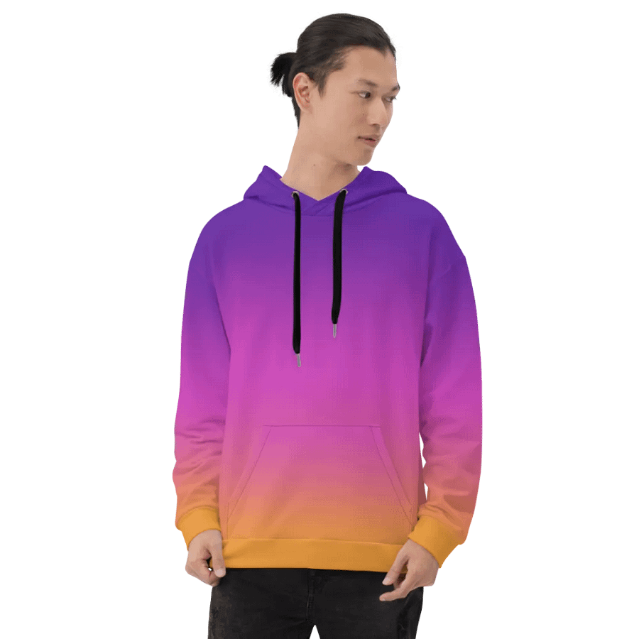 Sunset Gradient Flag Wings Hoodie product image (10)