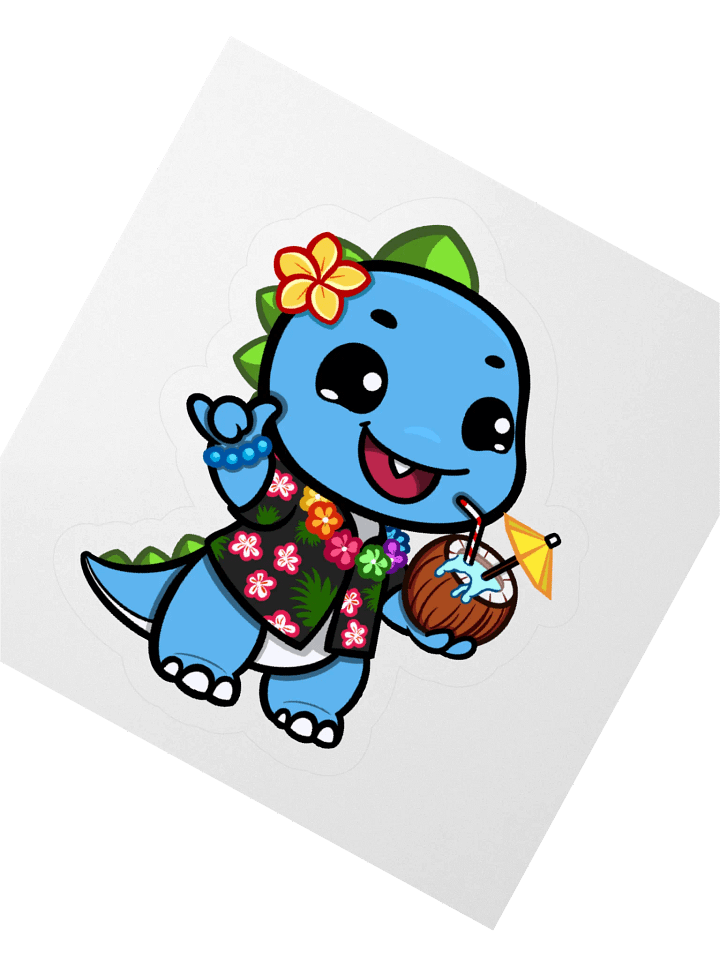 samooongi B Hawaiian Kooks Sticker product image (2)