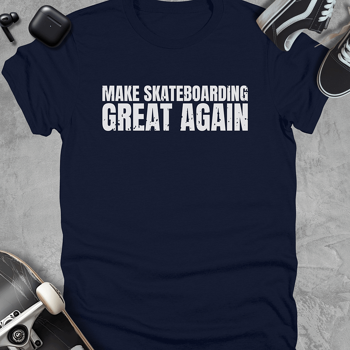 Make skateboarding great again, Funny skate t-shirt, Unisex product image (3)